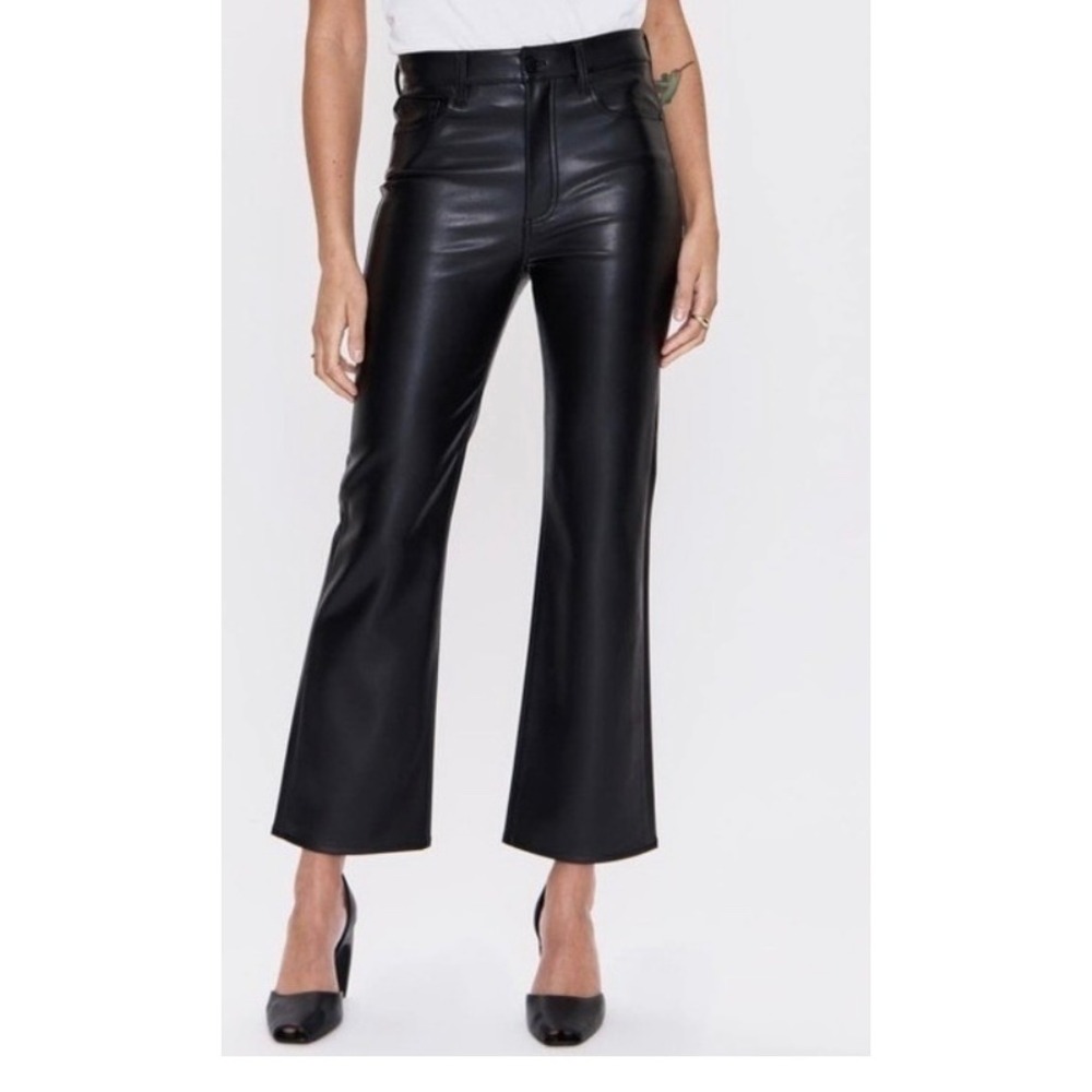 Pistola Alley‎ Faux Leather Bootcut Pants, Black, Size 14 (33 Waist), NWOT